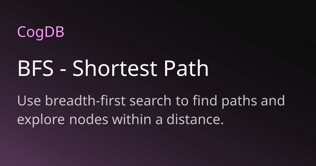 BFS - Shortest Path